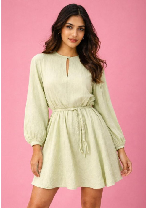 AMY LONG SLEEVE GREEN DRESS